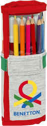 Benetton Fabric Prefilled Pencil Case with 1 Compartment