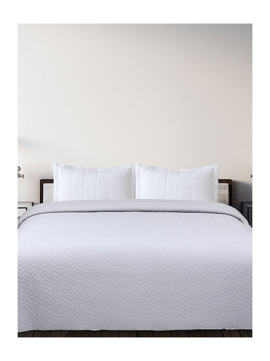 Sunshine Voielo Tagesdecke Einzelbett Light Grey 160x220cm