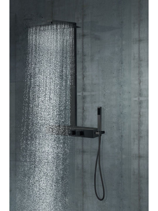 Sparke Shower Column with Mixer Black