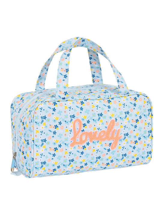 Moos Toiletry Bag in Light Blue color 31cm