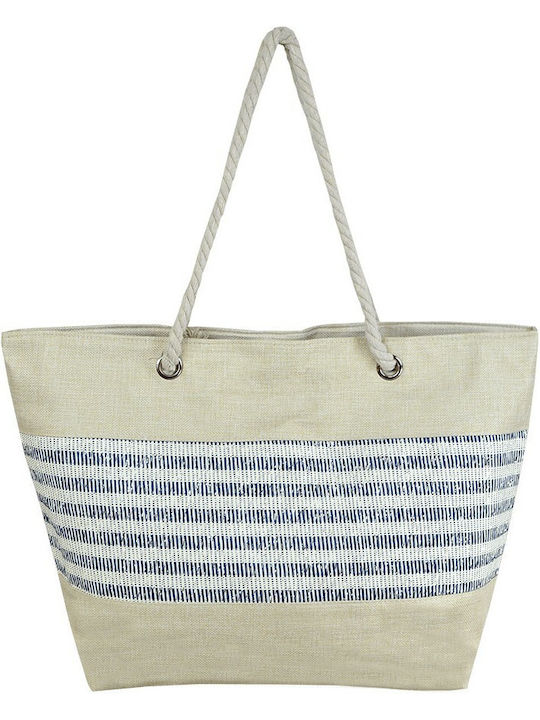 Aquablue Strandtasche mit Streifen