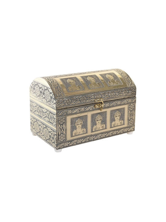 DKD Home Decor Jewellery Box Wooden 25x15.5x18cm S3039874