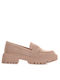 Famous Shoes Women's Loafers in Beige Color