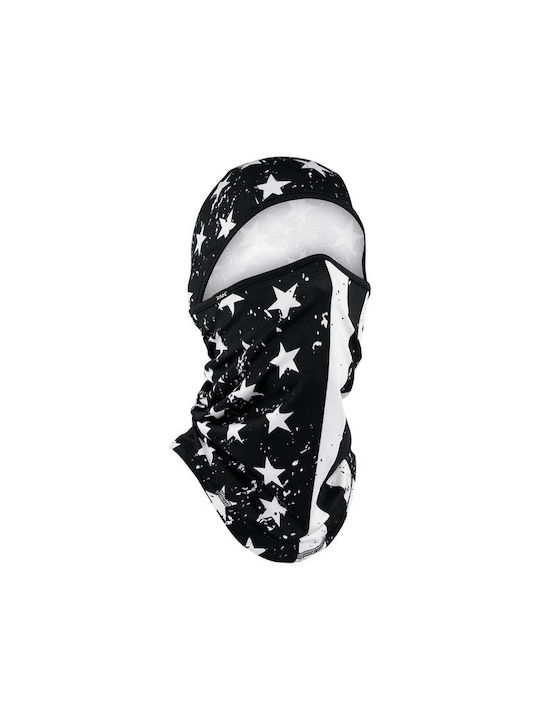 Zan Headgear Full Face Motorcycle Rider Balaclava made of Polyester Black Color