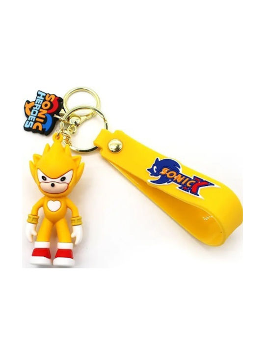 Keychain Sonic Yellow Plastic Yellow