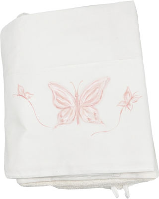 LiebeQueen Christening Oilcloths Set White with Butterfly Theme