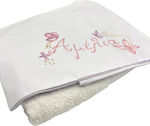 LiebeQueen Christening Oilcloths Set White with Butterfly Theme