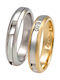 Fa Cad'oro Ehering-Set aus Weißgold 14K mit Diamant