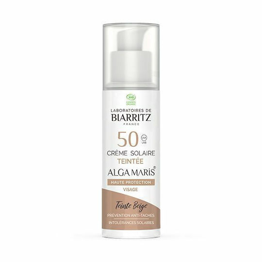 Laboratories de Biarritz Tinted Mineral Αδιάβροχη Αντηλιακή Κρέμα Προσώπου SPF30 με Χρώμα 02 Beige 50ml