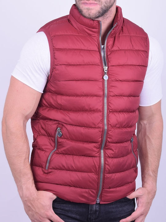 Sleeveless Jacket Puffer Bordeaux