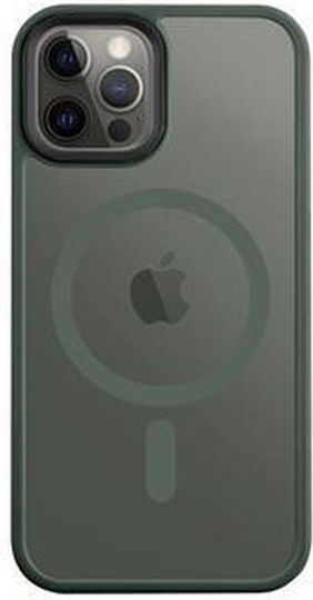Tactical Magforce Back Cover Silicone Green (iPhone 12 / 12 Pro)