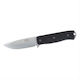 Fallkniven F1x Elmax Knife with Blade made of Steel in Sheath