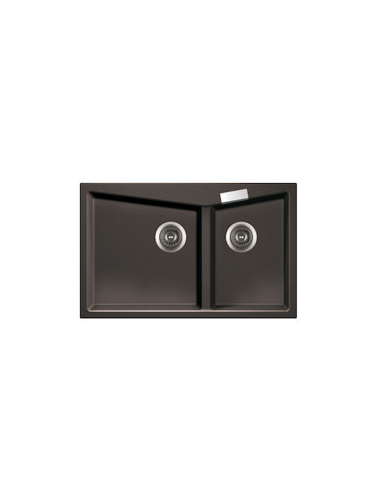 Macart Harmony NE02002 Drop-In Spüle aus Verbundgranulat B80xT50cm