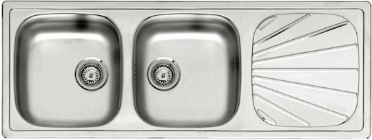 Reginox 031222421.03 Ένθετος Inox Σατινέ Μ115xΠ43cm Ασημί