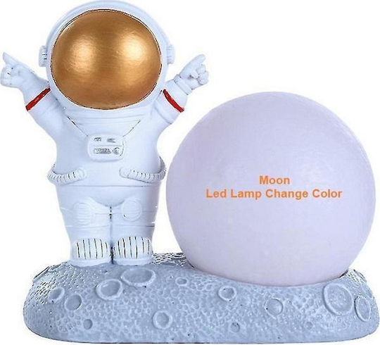 Dekorative Lampe Astronaut Weiß