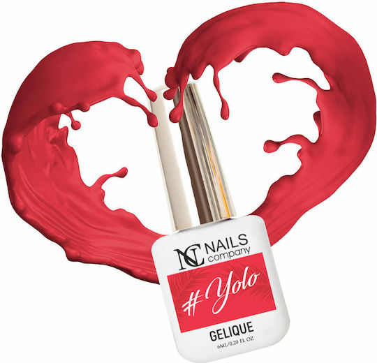 Nc Nails Хибриден Лак за Нокти Червен 6мл 1бр