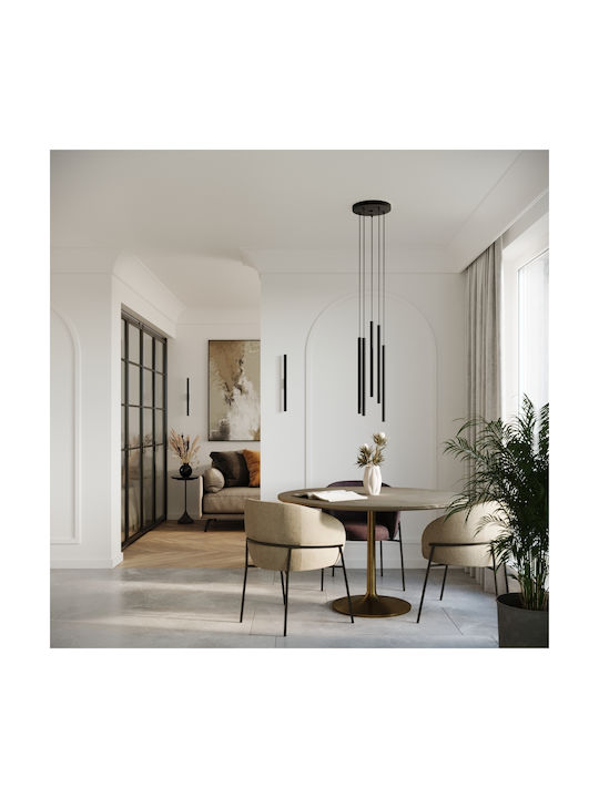Sollux Pastelo Κρεμαστό Φωτιστικό Μαύρο με Ντουί G9 21.5x8.5x51.5εκ.