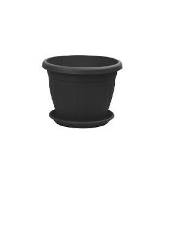 Viosarp Mediteran Flower Pot 20x15cm in Black Color 5206753014805