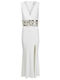 Sommer Maxi Damenkleid für Hochzeit - Taufe in Elfenbein (ivory)