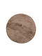 Persika Cloud Rug Round Shaggy Furry Beige 11