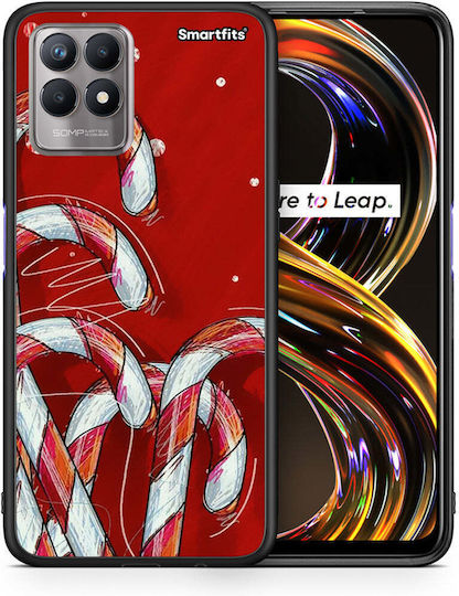 Smartfits Candy Cane Back Cover Multicolor (Realme 8i)