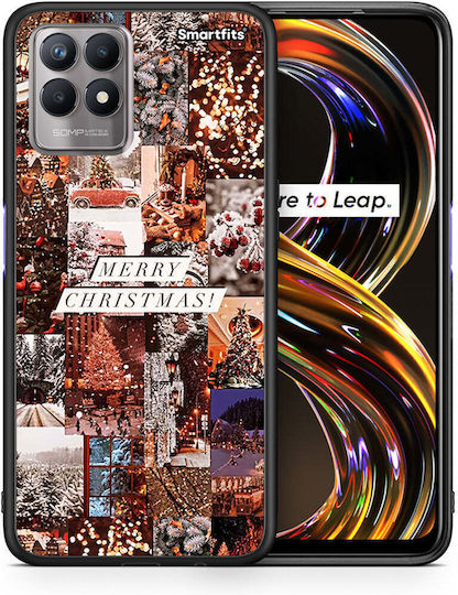 Smartfits Collage Umschlag Rückseite Schwarz (Realme 8i) 8680436728147_47543917117779