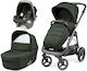 Peg Perego Veloce SL Modular Adjustable 3 in 1 Baby Stroller Suitable for Newborn Green 10.7kg