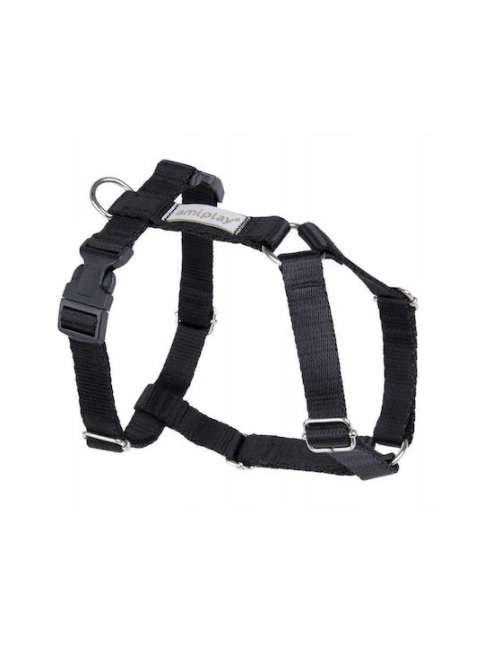 Amiplay Σαμαράκι Σκύλου Samba Μαύρο Small 15mm x 26-35cm