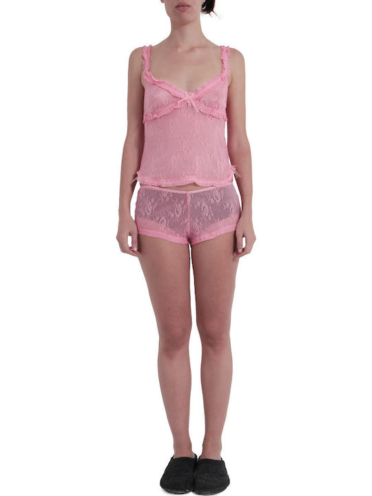 Pepita Winter Damen Nachthemd Corallo