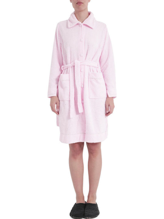 Pepita Winter Women's Robe Pink