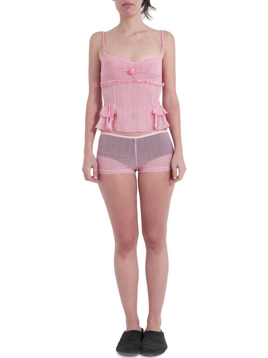 Pepita Winter Damen Nachthemd Rubino