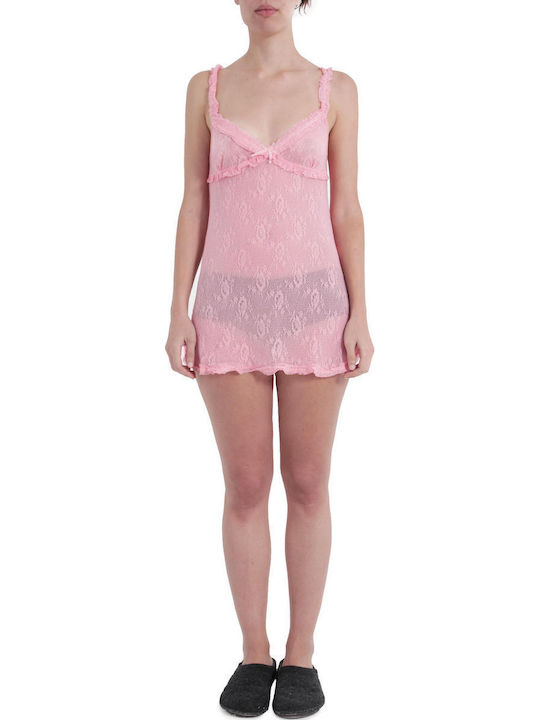 Pepita Winter Damen Nachthemd Corallo