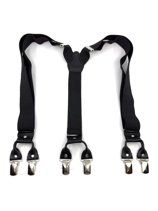 Legend Accessories Suspenders Monochrome Black