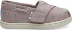 Toms Kids Espradrilles with Hoop & Loop Closure Pink