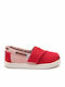 Kids Espradrilles with Hoop & Loop Closure Red Tiny