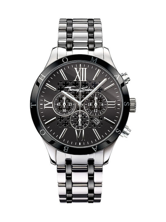Thomas Sabo Rebel Ανδρικό Ρολόι 43mm Χρονογράφο...