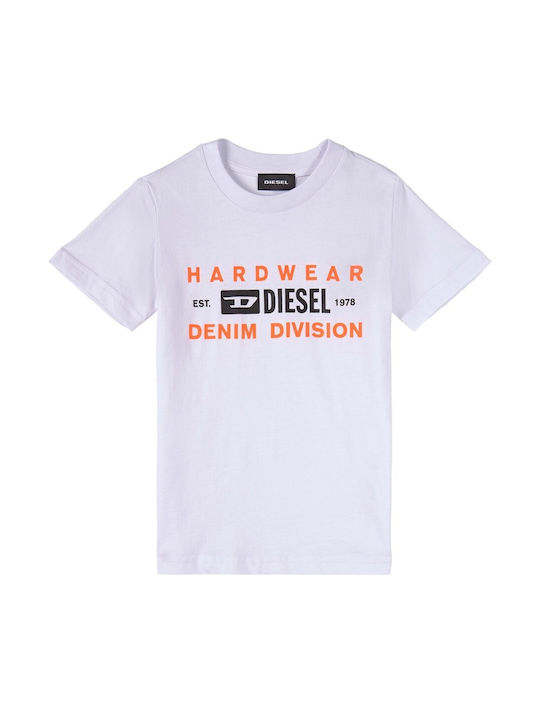 Diesel Kinder-T-Shirt Weiß