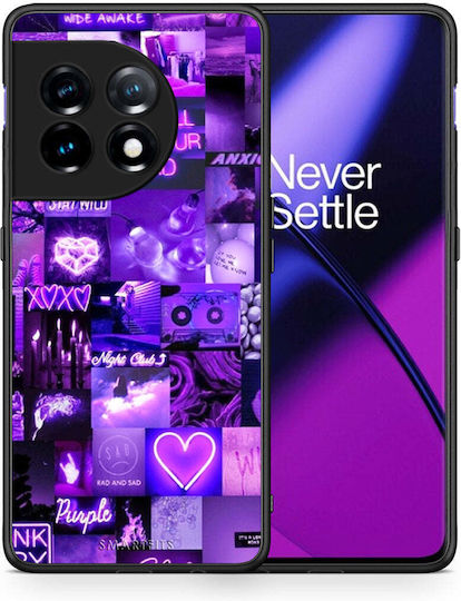 Smartfits Collage Stay Wild Back Cover Μωβ (OnePlus 11)