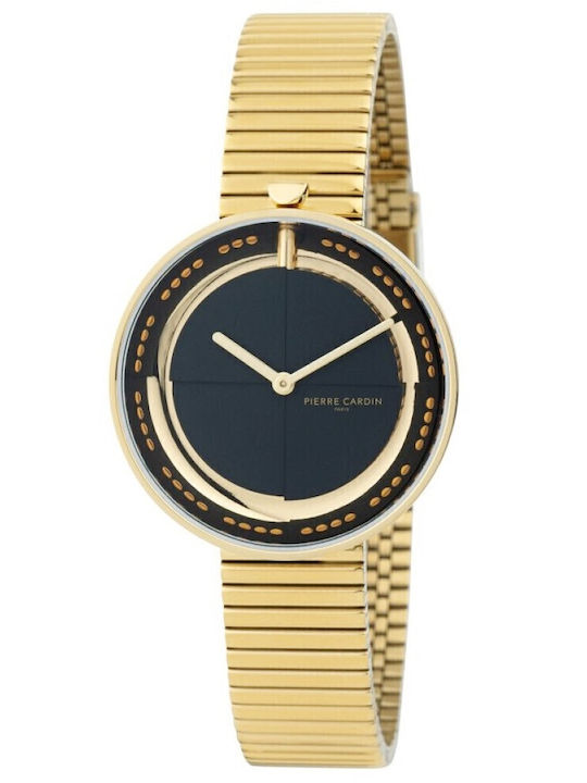 Pierre Cardin Marais Womens Watch 32mm Battery with Gold Stainless Steel Bracelet
