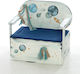Bellissimo Bellissimo Baptism Bench Space from Wood Blue