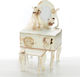 Bellissimo Cutie Pentru Haine De Botez Dressing Table Flori Din Lemn