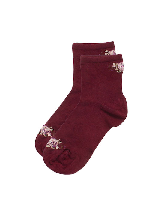 Pro Socks Femei Șosete Bordeaux 1Pachet