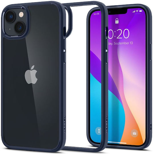 Spigen Crystal Hybrid Задна корица Силикон / Пластмаса Тъмносин (iPhone 14 Plus)