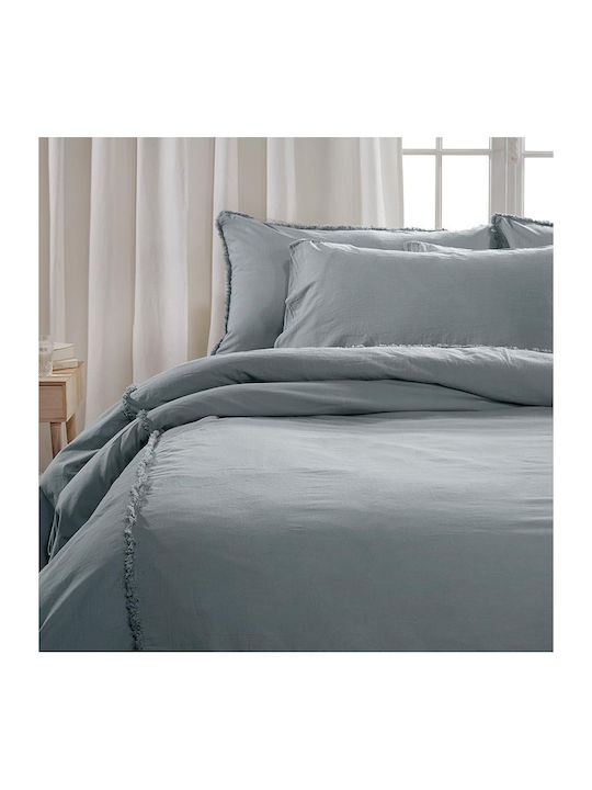 Charisma Σετ Παπλωματοθήκη 260x250cm King Size με 2 Μαξιλαροθήκες Mint Blue