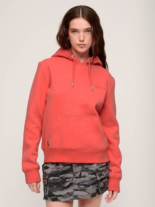 Superdry Essential Logo Women's Hooded Sweatshirt Orange