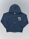 Kids Sweatshirt Cardigan with Hood Blue
