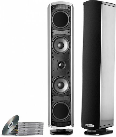Polk Audio VM20 VM20-SL Paar Hi-Fi Lautsprecher Boden 175W Silber