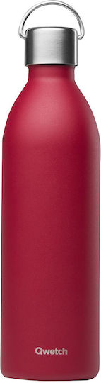 Qwetch Sticlă pentru Copii Thermos Oțel Inoxidabil Cu Filet Cu Capac Antivărsare Culoare Roșu 600ml