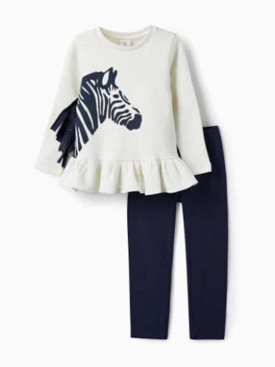 Zippy Set Winter 2pcs white-dark blue