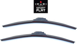 Imuri Sport Flat Front Set Car Wiper Blades 600mm Passenger Wiper Length 500mm Imuri Sport Flat Front Set Car Wiper Blades 600mm Passenger Wiper Length 500mm